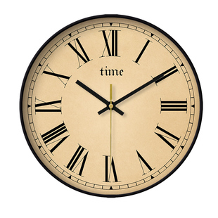 简约罗马字大数字静音石英钟轻奢创意客厅装饰挂钟时尚家用挂墙钟