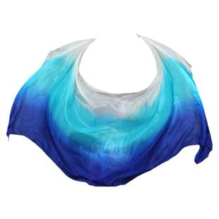 肚皮舞纱巾舞东方舞双纱手抛纱真丝纱巾古典舞纱巾开场舞道具