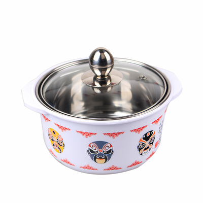 不锈钢防烫一人一锅旋转小火锅