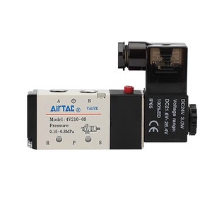 亚德客原装4V110/4V210/4V310/4V410-M5-06-08-10-15 A B电磁阀
