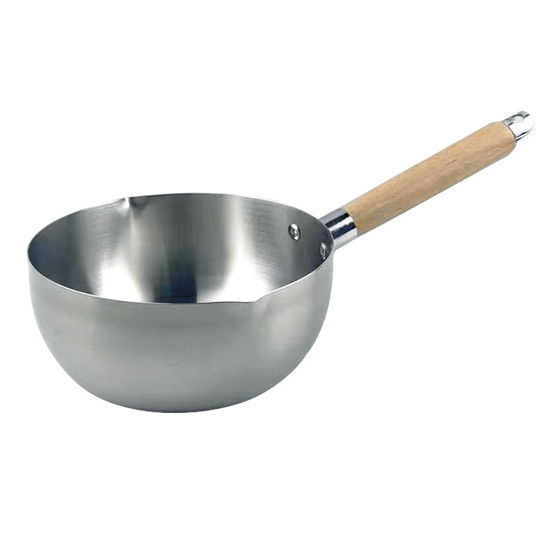 不粘煮汤日本木柄商用雪平锅