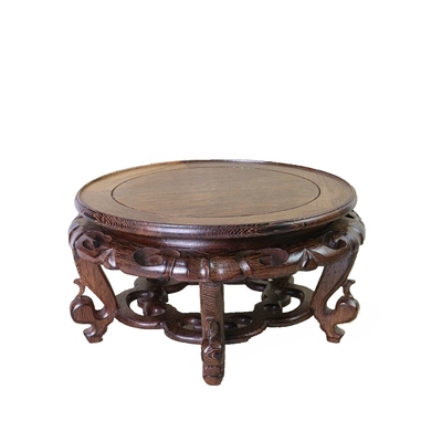 包邮盆景架花瓶瓷器中式鸡翅木