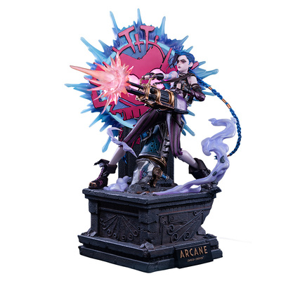 预定英雄联盟开天工作室联名款 双城之战金克丝1/4雕塑大型摆件