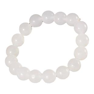 玉说和田玉羊脂白玉圆珠手串男女款约6mm8mm10mm12mm圆珠子玉手链