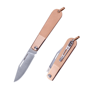 Real Steel 锐狮帝 Barlow 巴洛刀 RB-3 超薄 折刀 全钢柄 截尖头