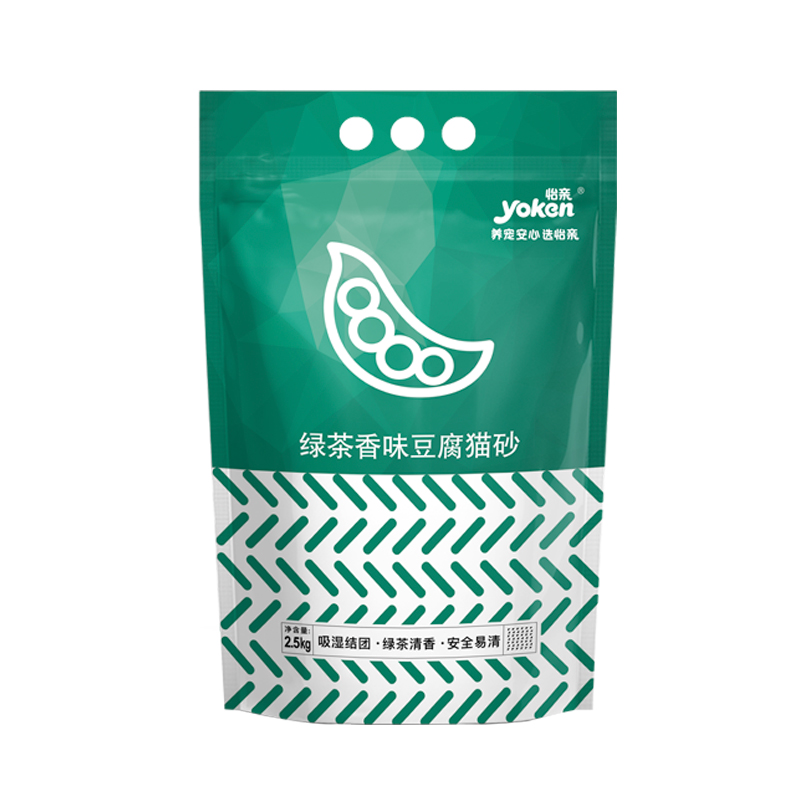 怡親綠茶貓砂豆腐砂寵物用品膨潤土伴侶遮臭10公斤20斤貓沙15kg