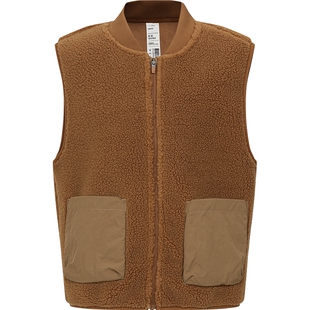 本来BENLAI女童燚绒绒立领马甲新款仿羊羔绒保暖无袖外套