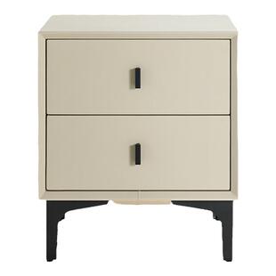 喜临门官方旗舰店现代简约大容量双屉收纳家用卧室床头柜 XG2303