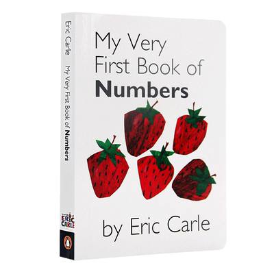 进口英文原版正版 My Very First Book of Numbers 我的一本数字书 Eric Carle 卡爷爷经典图画纸板书 幼儿启蒙认知绘本