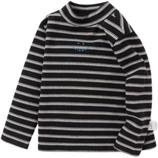 巴拉巴拉儿童长袖T恤男童女童条纹打底衫秋冬季新款童装宝宝上衣