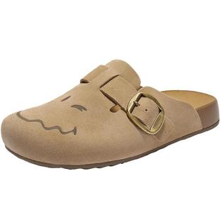 周雨彤同款百丽礼盒SMILEY联名勃肯半岛吐司1代升级版外穿拖鞋D5W