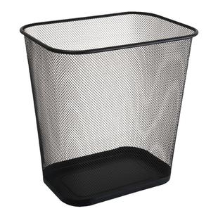 垃圾桶家用大容量办公室卧室客厅创意现代简约无盖金属铁网纸篓筐
