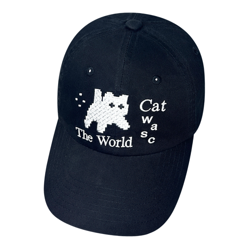 韩国拼刺绣可爱小猫迷彩棒球帽女