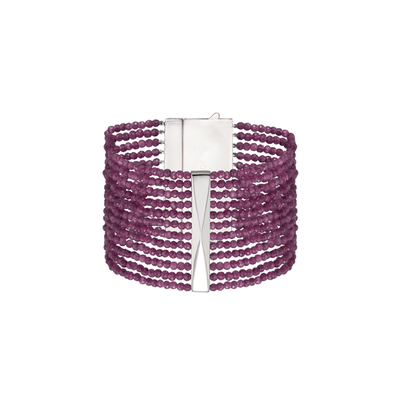 SUDROV素觉女925银红宝石手链