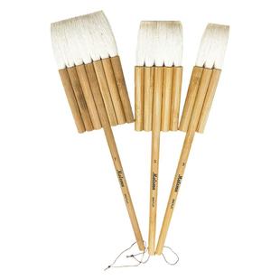 水彩羊毛板刷连笔三五七联刷笔竹排刷排笔工笔国画刷背景刷底色