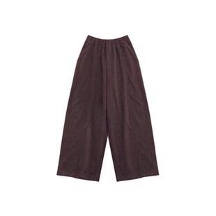 美拉德棕色毛呢阔腿裤大码咖色裤子女2026新款冬季今年流行梧桐裤