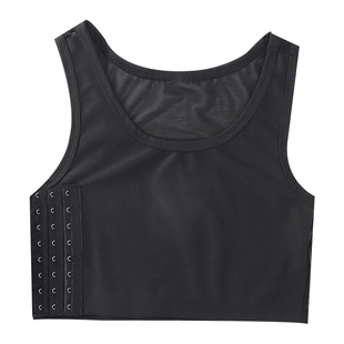 运动束胸内衣女大胸显小塑胸裹胸平胸神器防震防下垂背心cosplay