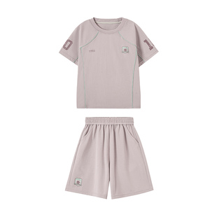 半度闲女童运动套装夏季2026短袖夏装女孩透气世界杯篮球服两件套
