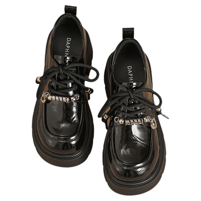 达芙妮2026春秋新款系带德比鞋