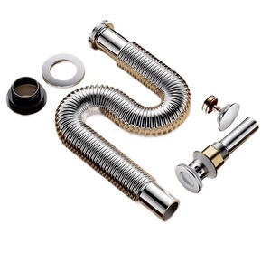 卫生间下水管洗脸盆池面盆台盆下水器管排水管配件套装翻盖防臭