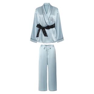 BEAST野兽派桂花乌龙真丝睡袍套装新中式家居服睡衣生日新婚礼物