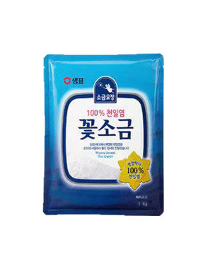 膳府精盐花盐整箱批发细粒盐家用商用食用盐海盐韩国盐煲汤易融化