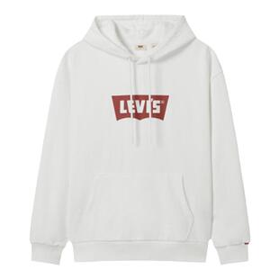 商场同款Levi's李维斯男士美式休闲宽松LOGO插肩袖连帽卫衣0018O