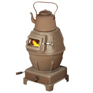 柴火取暖炉冬天室内家用无烟柴煤两用通炕炉新型北方农村采暖炉子