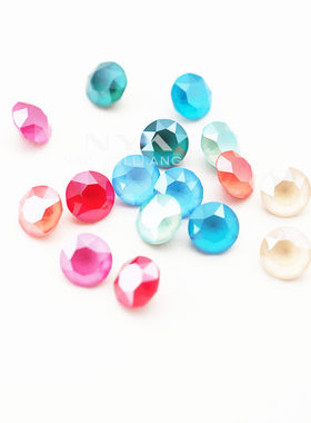 施家水晶奥钻美甲钻饰品1088尖底圆形高级感漆光底磨砂L106S-116S