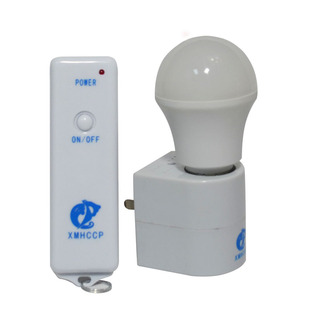 沧鹏遥控灯座直插式无线遥控开关灯头灯口遥控电灯喂奶灯7号电池