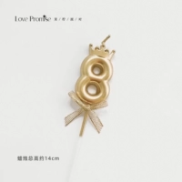 Свеча с золотыми коронами и шампанским | 8