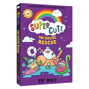 Super Cute Seaside Rescue 超可爱的动物们系列 海边救援 桥梁书 初级章节小说 小学生英语课外读物 英文原版进口儿童图书