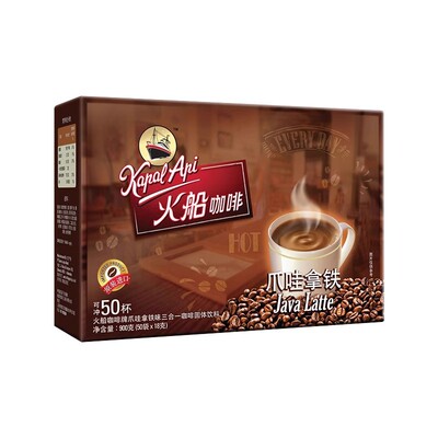 火船爪哇拿铁三合一速溶咖啡