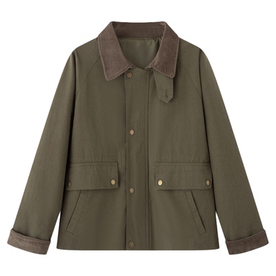 画风drawwind翻领工装夹克外套