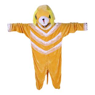 儿童动物卡通黑白色斑点狗舞蹈演出服黄色小狗亲子表演服套装帽子