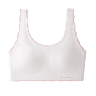 二阶段少女内衣初中生14岁固定胸垫文胸发育期青少年学生女孩背心