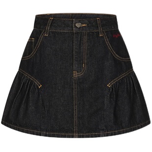 WhyBerry 24AW“牛仔计划”A字牛仔短裙蓬蓬伞裙