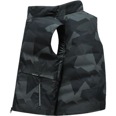 雪中飞时尚迷彩男女同款羽绒马甲