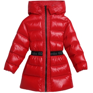 鄂尔多斯儿童羽绒服女童鹅绒服秋冬新品保暖时尚收腰羽绒服