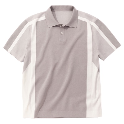 MrBu布先生商务针织polo男夏季凉感透气拼接设计短袖AT16010