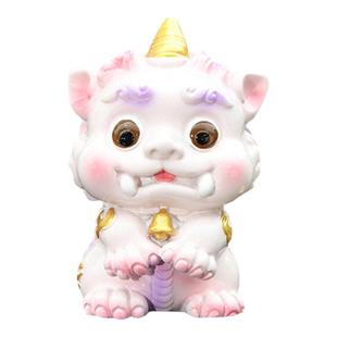 谛听国潮汽车装饰品办公室桌面摆件可爱神兽一件装饰摆件中式树脂