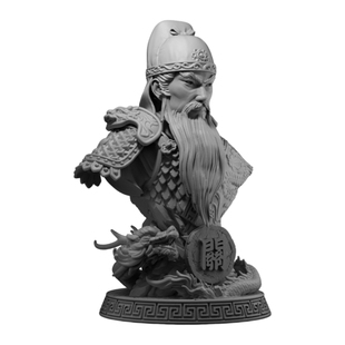 60mm关云长（关羽）摆件兵人GK白模玩具手办树脂模型源模居259RAJ