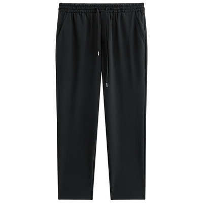 【商场同款】太平鸟男装黑色时尚休闲裤春季新款锥形裤B1GMG1609