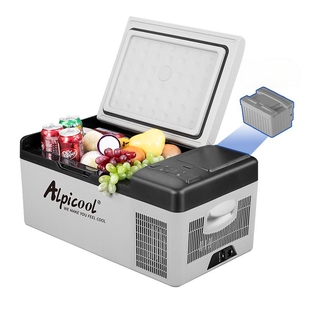 冰虎车载冰箱户外露营锂电池12V24V220V车家两用冷冻冷藏汽车冰箱