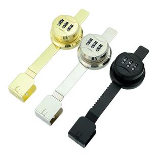 免打孔玻璃柜密码锁珠宝展示双开柜门锁玻璃橱窗移门锁柜台玻璃锁