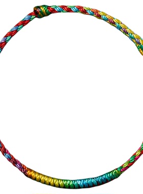 端午五彩绳情侣平安好运手链礼物