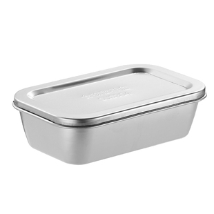 方形保鲜盒304不锈钢留样盒水果食物食品收纳菜品盒子带盖小饭盒