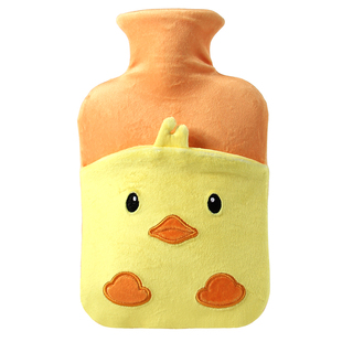 samply三朴热水袋注水可插手暖水袋冲水敷肚子卡通毛绒可爱暖手袋