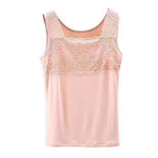 吊带背心女西装内搭性感无袖上衣蕾丝莫代尔打底衫西服抹胸式大码