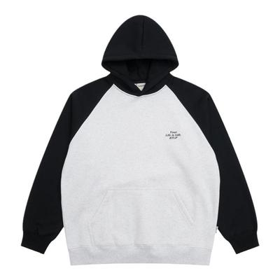 拼接Batterup日系连帽卫衣